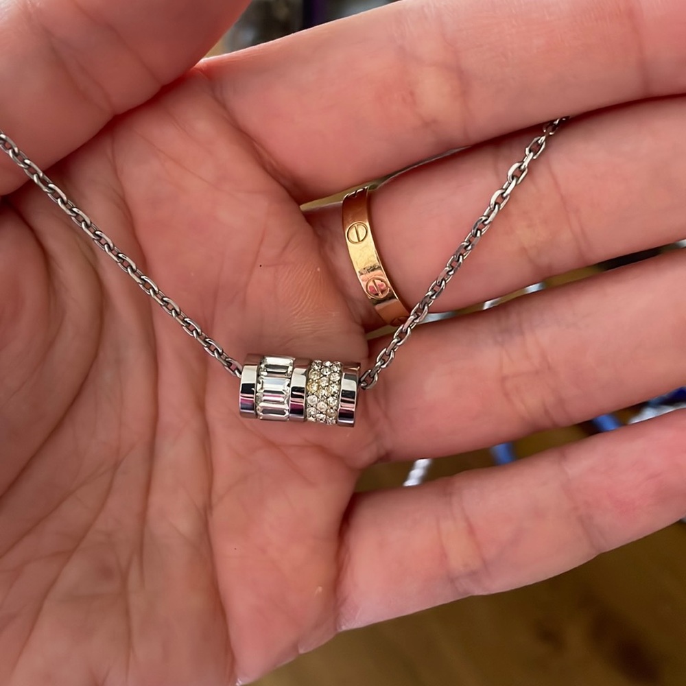 Michael Kors diamond barrel necklace. Like new worn once!